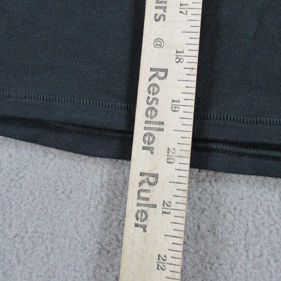 SKIMS Cotton Jersey Long Sleeve T Shirt Womens Small Soot Black Crewneck NWT - Picture 7 of 10